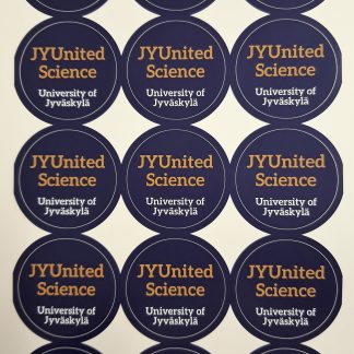 Tarra, JYUnited Science (A4,  arkki) / Stickers: JYUnited Science (A4 sheet of stickers) (PR0329)