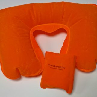 Matkaniskatyyny, puhallettava / Inflatable neck pillow for travelling (PR0356)