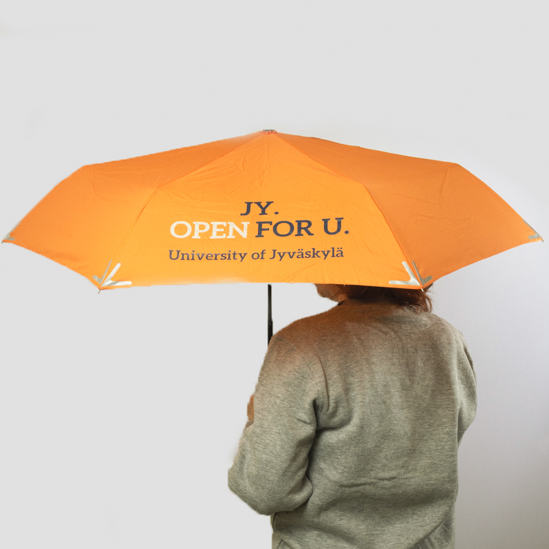 Sateenvarjo / Umbrella (collapsible, orange) (PR0342)