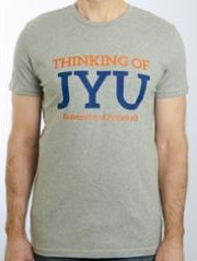 T-paita / T-shirt (Thinking of JYU, regular fit, grey) (PR9005)