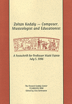 Zoltán Kodály - composer, musicologist and educationist (Z0091)
